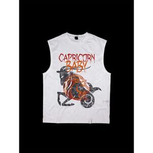 Rebel Cut Sleeveless Tee – Ivory